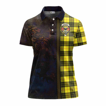 MacLeod (McLeod) Tartan Family Crest Women's Polo Shirt Alba Gu Brath Be Brave Lion Ancient Style Women - Tartan Vibes Clothing