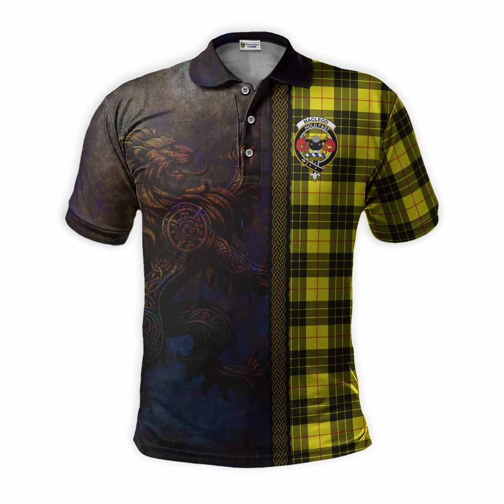 MacLeod (McLeod) Tartan Family Crest Polo Shirt Alba Gu Brath Be Brave Lion Ancient Style Kid - Tartan Vibes Clothing