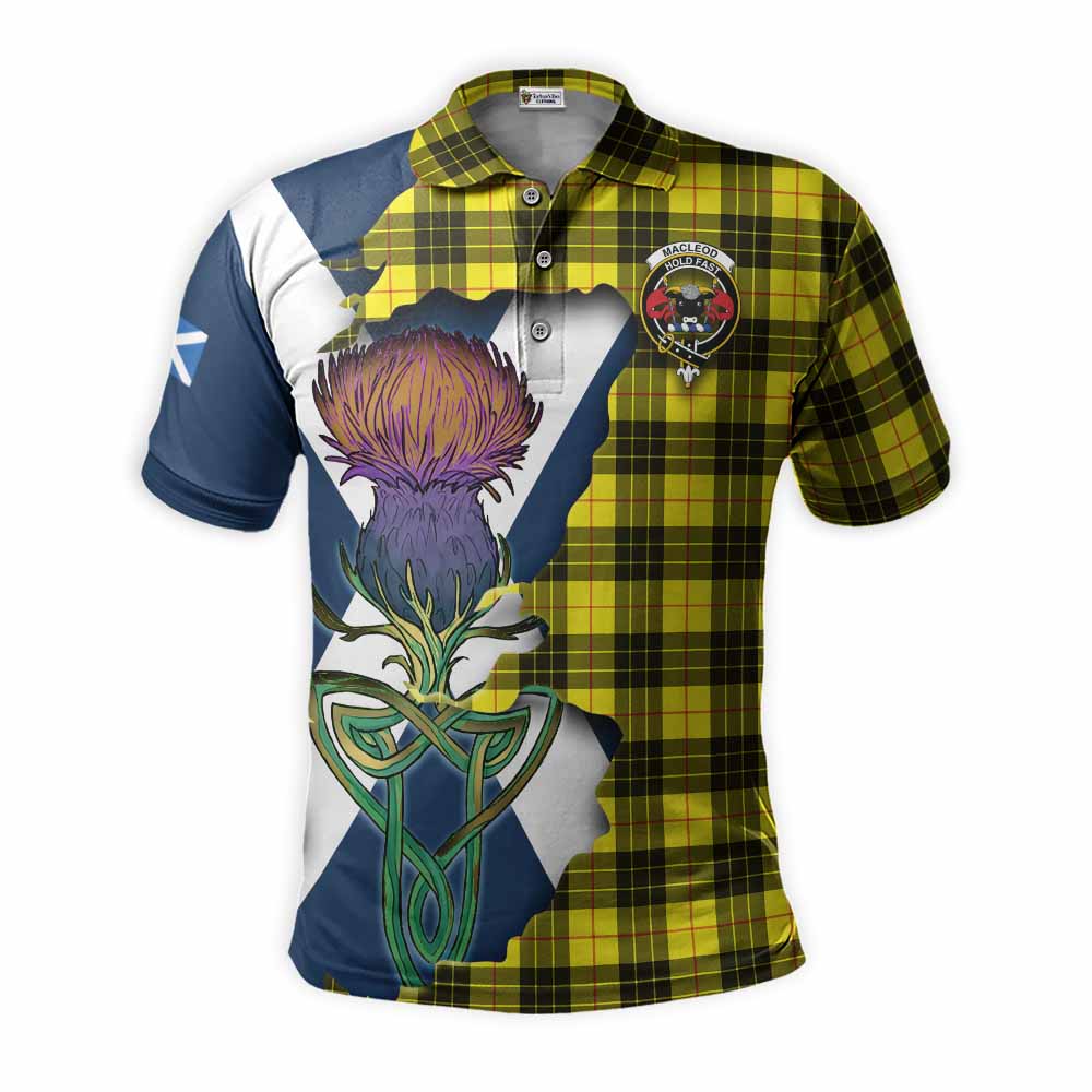 MacLeod (McLeod) Tartan Family Crest Polo Shirt Scottish Thistle Celtic Inspired Kid - Tartan Vibes Clothing
