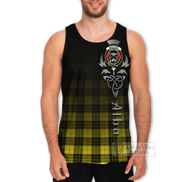 MacLeod (McLeod) Tartan Men's Tank Top Featuring Alba Gu Brath Family Crest Celtic Inspired