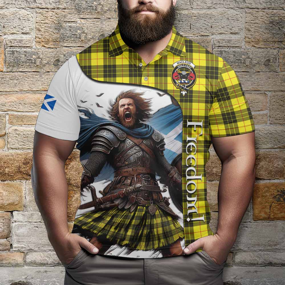 Tartan Vibes Clothing MacLeod (McLeod) Crest Tartan Polo Shirt Inspired by the Freedom of Scottish Warrior