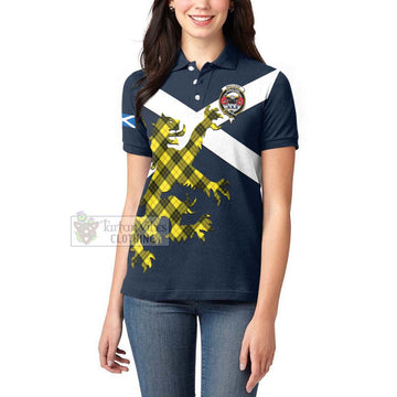 MacLeod (McLeod) Tartan Lion Rampant Women's Polo Shirt Proudly Display Your Heritage with Alba Gu Brath and Clan Name