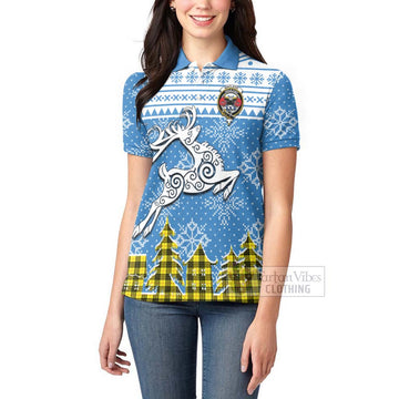 MacLeod (McLeod) Clan Christmas Women's Polo Shirt Celtic Reindeer Style