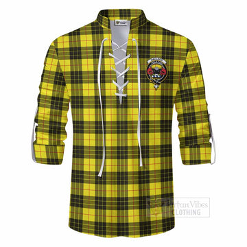 MacLeod (McLeod) Tartan Ghillie Kilt Shirt with Family Crest DNA In Me Style