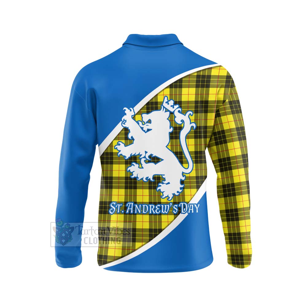 Tartan Vibes Clothing MacLeod (McLeod) Family Crest Tartan Long Sleeve Polo Shirt Celebrate Saint Andrew's Day in Style