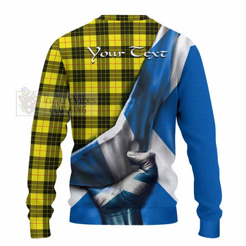 MacLeod (McLeod) Tartan Knitted Sweater with Family Crest Scotland Patriotic Style