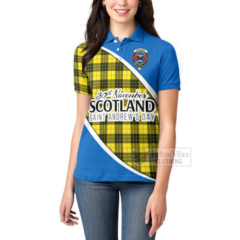 Tartan Vibes Clothing MacLeod (McLeod) Family Crest Tartan Women's Polo Shirt Celebrate Saint Andrew's Day in Style