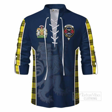 MacLeod (McLeod) Tartan Ghillie Kilt Shirt with Family Crest and Lion Rampant Vibes Sport Style