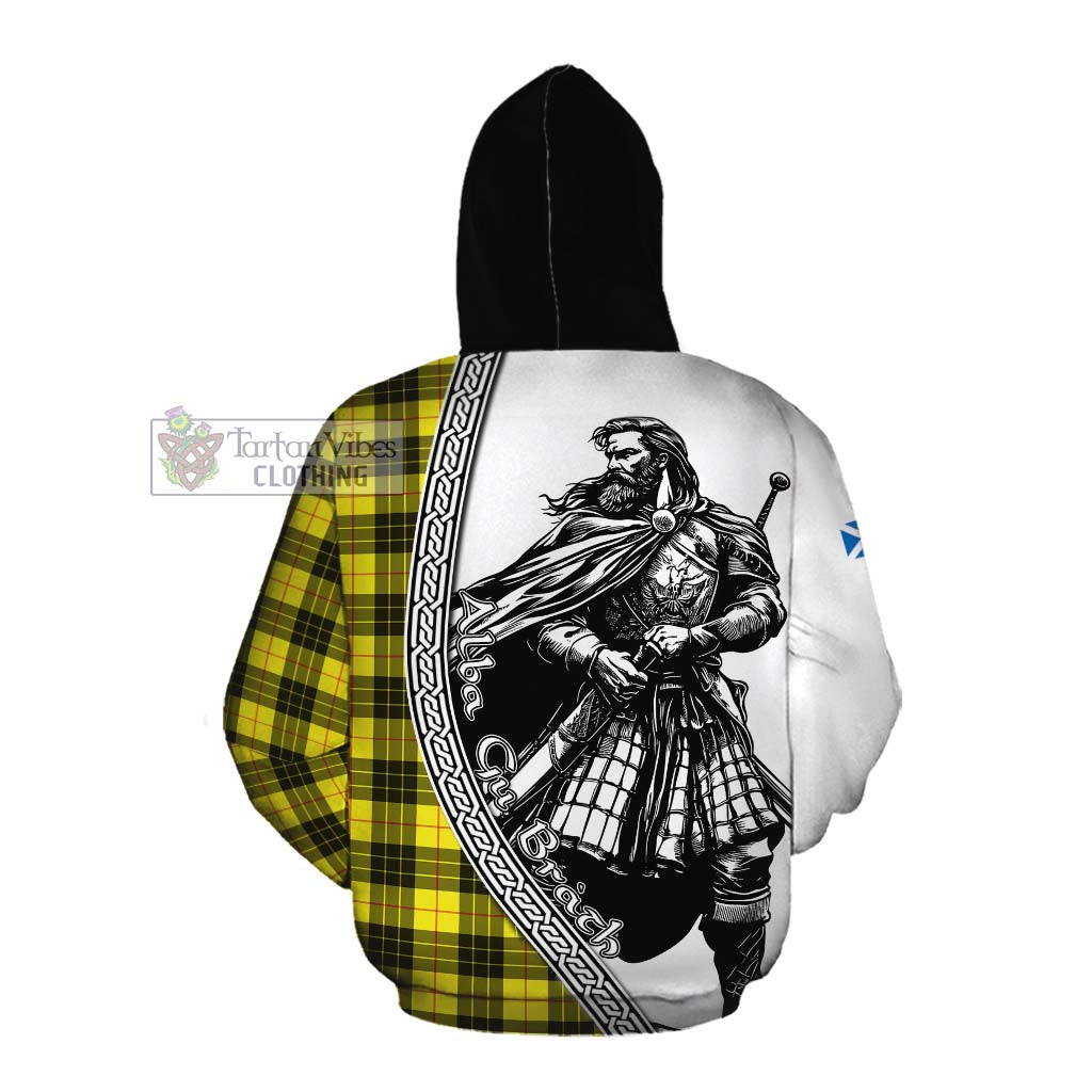 Tartan Vibes Clothing MacLeod (McLeod) Tartan Clan Crest Cotton Hoodie with Highlander Warrior Celtic Style