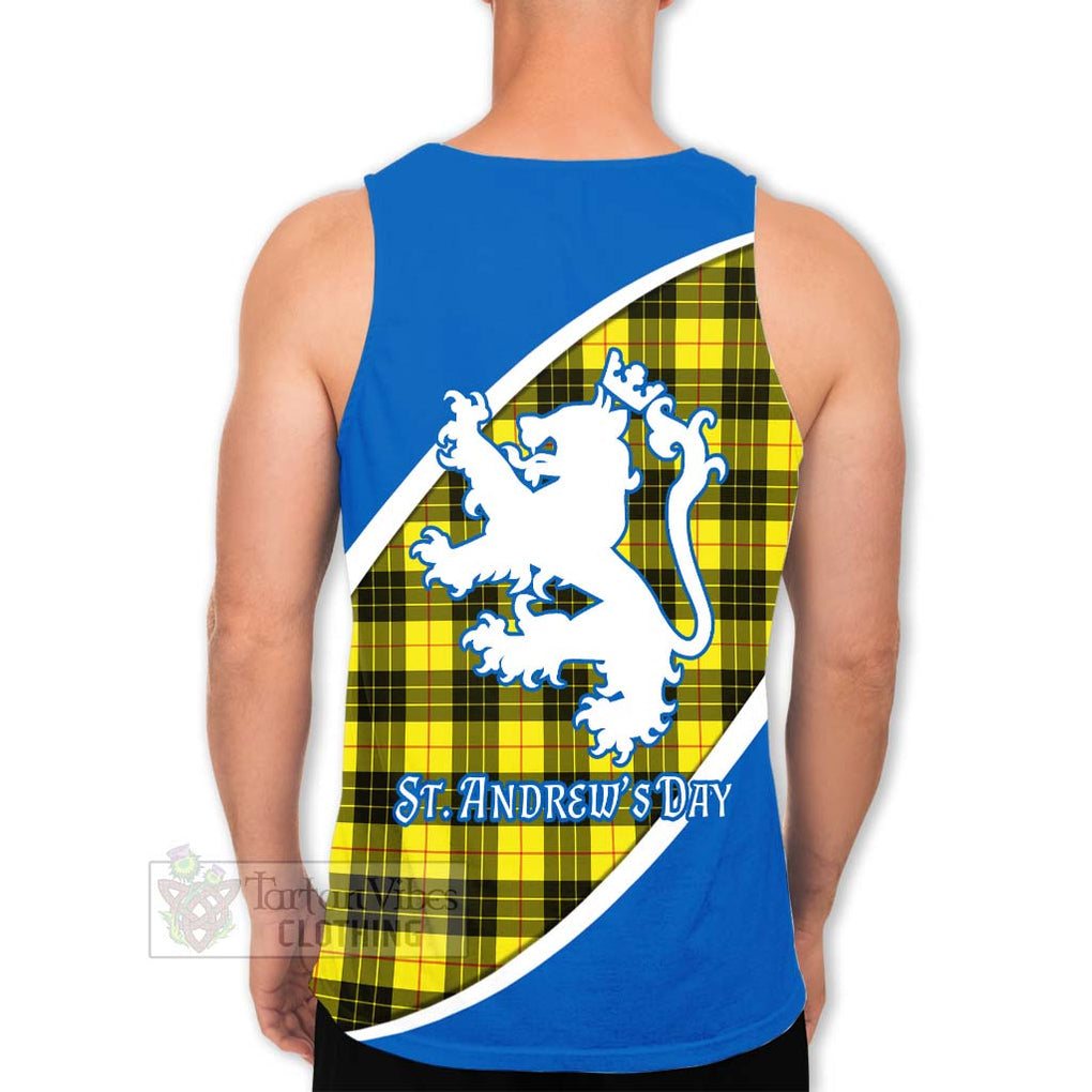 Tartan Vibes Clothing MacLeod (McLeod) Family Crest Tartan Men's Tank Top Celebrate Saint Andrew's Day in Style