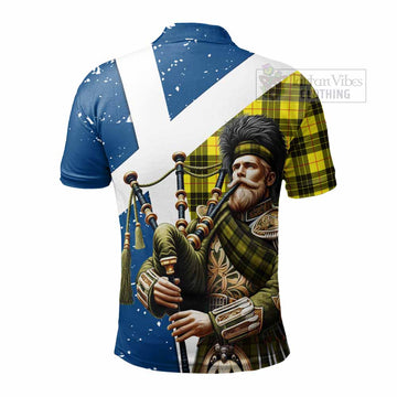 MacLeod (McLeod) Tartan Polo Shirt with Family Crest Scottish Bagpiper Vibes