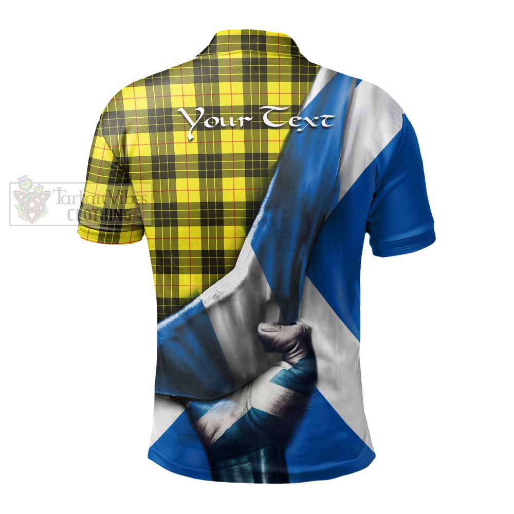 Tartan Vibes Clothing MacLeod (McLeod) Tartan Polo Shirt with Family Crest Scotland Patriotic Style