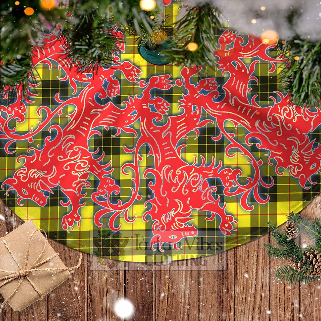 Tartan Vibes Clothing MacLeod (McLeod) Tartan Christmas Tree Skirt Lion Rampant Style