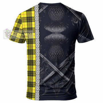 MacLeod (McLeod) Tartan T-Shirt with Family Crest Cross Sword Thistle Celtic Vibes