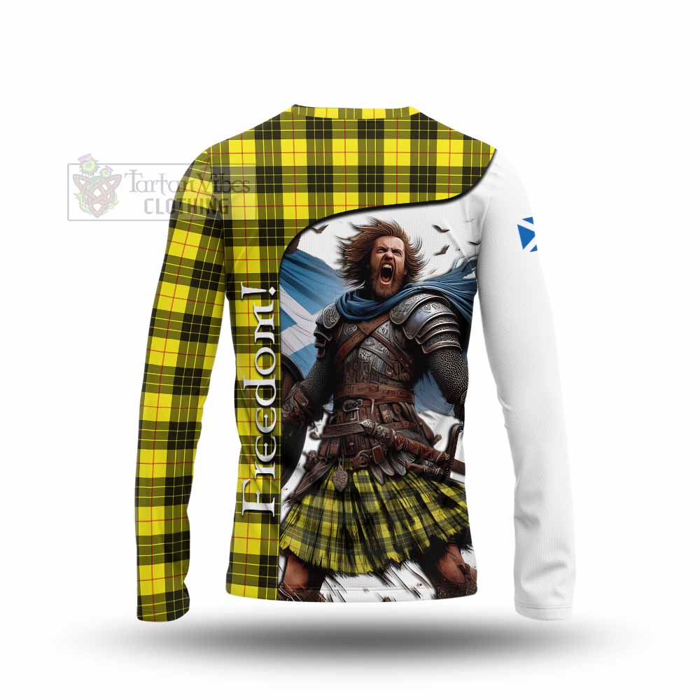 Tartan Vibes Clothing MacLeod (McLeod) Crest Tartan Long Sleeve T-Shirt Inspired by the Freedom of Scottish Warrior