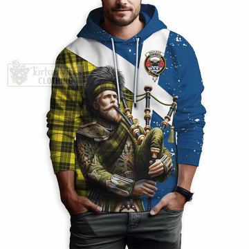 MacLeod (McLeod) Tartan Hoodie with Family Crest Scottish Bagpiper Vibes