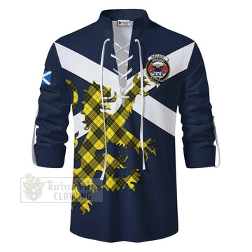 MacLeod (McLeod) Tartan Lion Rampant Ghillie Kilt Shirt Proudly Display Your Heritage with Alba Gu Brath and Clan Name