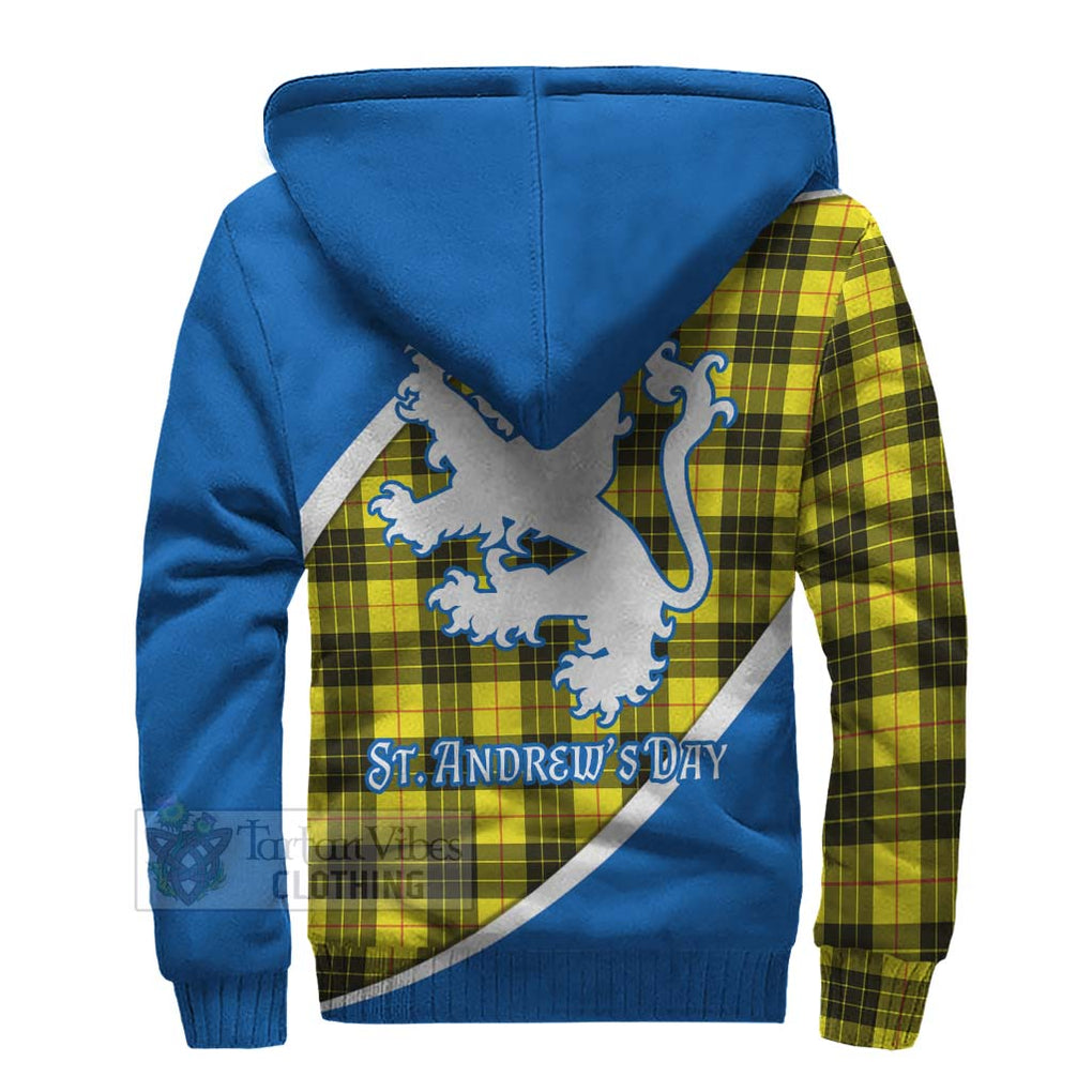 Tartan Vibes Clothing MacLeod (McLeod) Family Crest Tartan Sherpa Hoodie Celebrate Saint Andrew's Day in Style