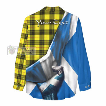 MacLeod (McLeod) Tartan Women's Casual Shirt with Family Crest Scotland Patriotic Style - Tartan Vibes Clothing