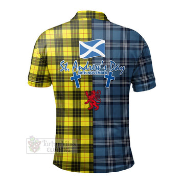 MacLeod (McLeod) Tartan Polo Shirt Happy St. Andrew's Day Half Tartan Style