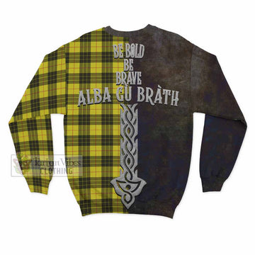 MacLeod (McLeod) Tartan Family Crest Sweatshirt Alba Gu Brath Be Brave Lion Ancient Style - Tartan Vibes Clothing