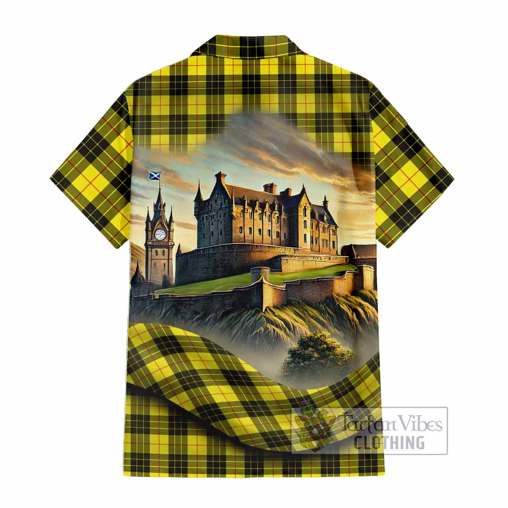 MacLeod (McLeod) Tartan Family Crest Hawaiian Shirt with Scottish Ancient Castle Style - Tartan Vibes Clothing