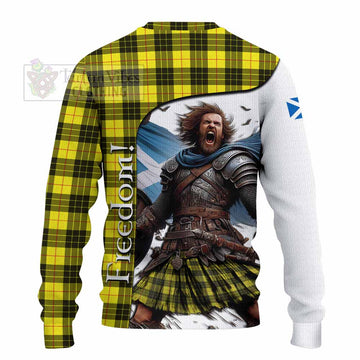 MacLeod (McLeod) Crest Tartan Knitted Sweater Inspired by the Freedom of Scottish Warrior