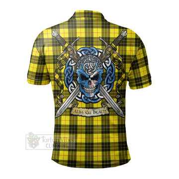 MacLeod (McLeod) Tartan Polo Shirt with Family Crest Celtic Skull Style