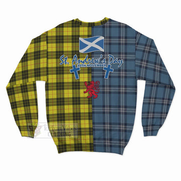 MacLeod (McLeod) Tartan Sweatshirt Happy St. Andrew's Day Half Tartan Style