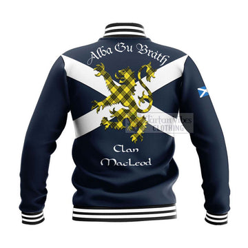 MacLeod (McLeod) Tartan Lion Rampant Baseball Jacket  Proudly Display Your Heritage with Alba Gu Brath and Clan Name