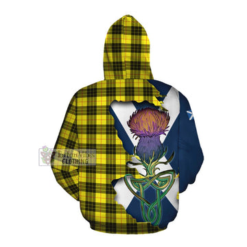 MacLeod (McLeod) Tartan Family Crest Cotton Hoodie Scottish Thistle Celtic Inspired Pullover Hoodie - Tartan Vibes Clothing