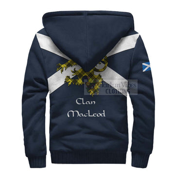 MacLeod (McLeod) Tartan Lion Rampant Sherpa Hoodie  Proudly Display Your Heritage with Alba Gu Brath and Clan Name