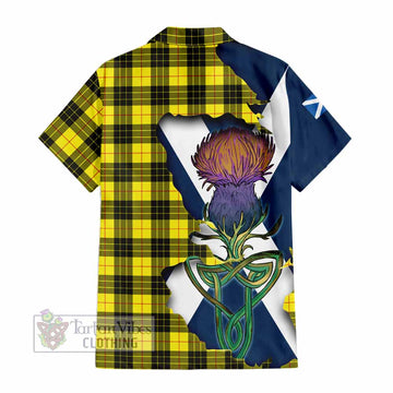 MacLeod (McLeod) Tartan Family Crest Hawaiian Shirt Scottish Thistle Celtic Inspired - Tartan Vibes Clothing