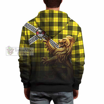 MacLeod (McLeod) Crest Tartan Hoodie with Golden Lion Emblem Celtic Style - Tartan Vibes Clothing
