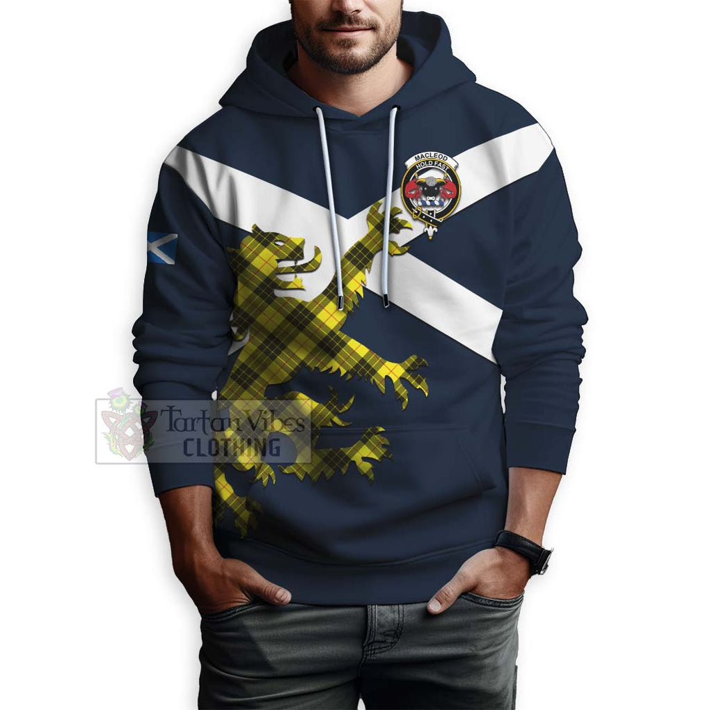 Tartan Vibes Clothing MacLeod (McLeod) Tartan Lion Rampant Hoodie – Proudly Display Your Heritage with Alba Gu Brath and Clan Name