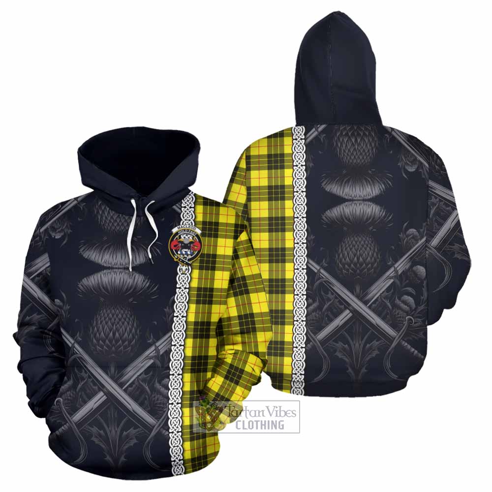 MacLeod (McLeod) Tartan Hoodie with Family Crest Cross Sword Thistle Celtic Vibes - Tartan Vibes Clothing