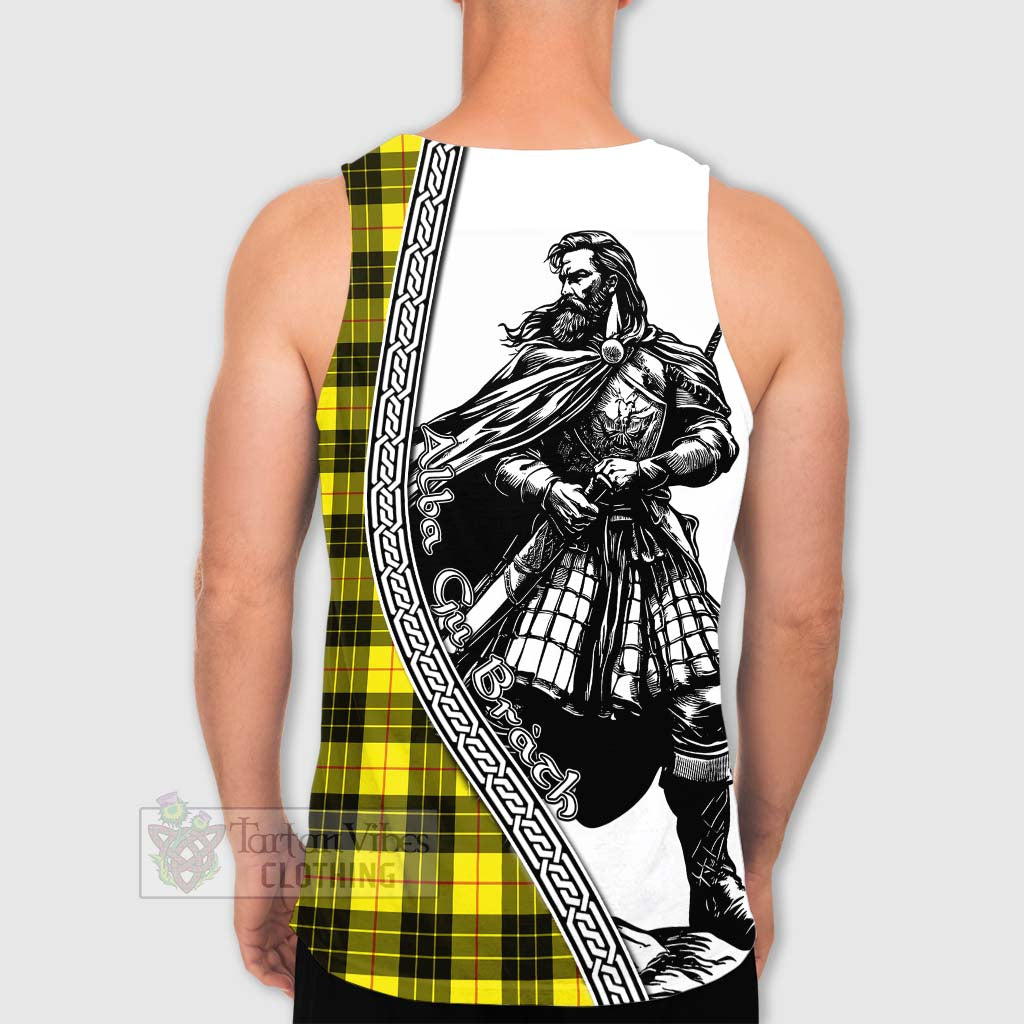 Tartan Vibes Clothing MacLeod (McLeod) Tartan Clan Crest Men's Tank Top with Highlander Warrior Celtic Style