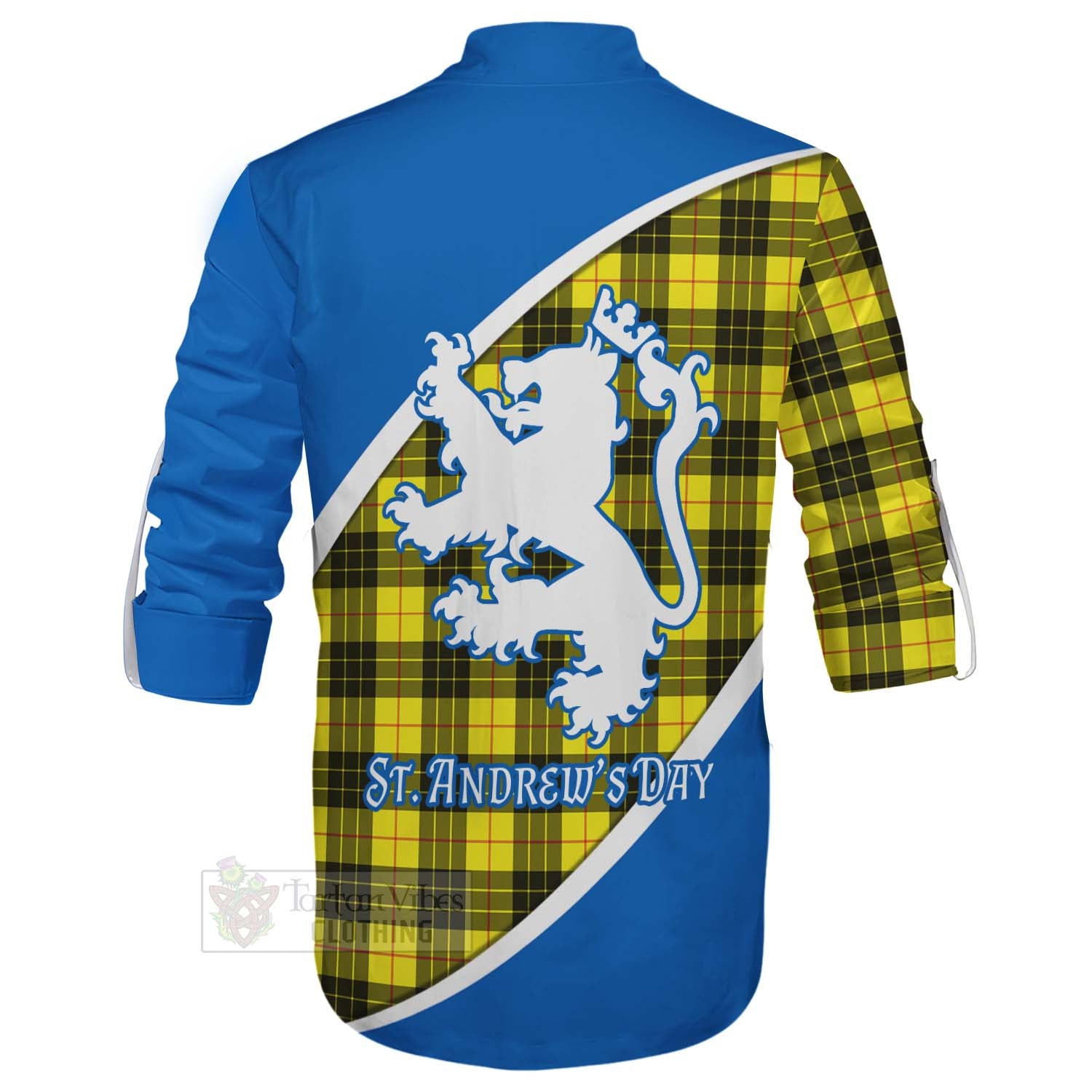 Tartan Vibes Clothing MacLeod (McLeod) Family Crest Tartan Ghillie Kilt Shirt Celebrate Saint Andrew's Day in Style