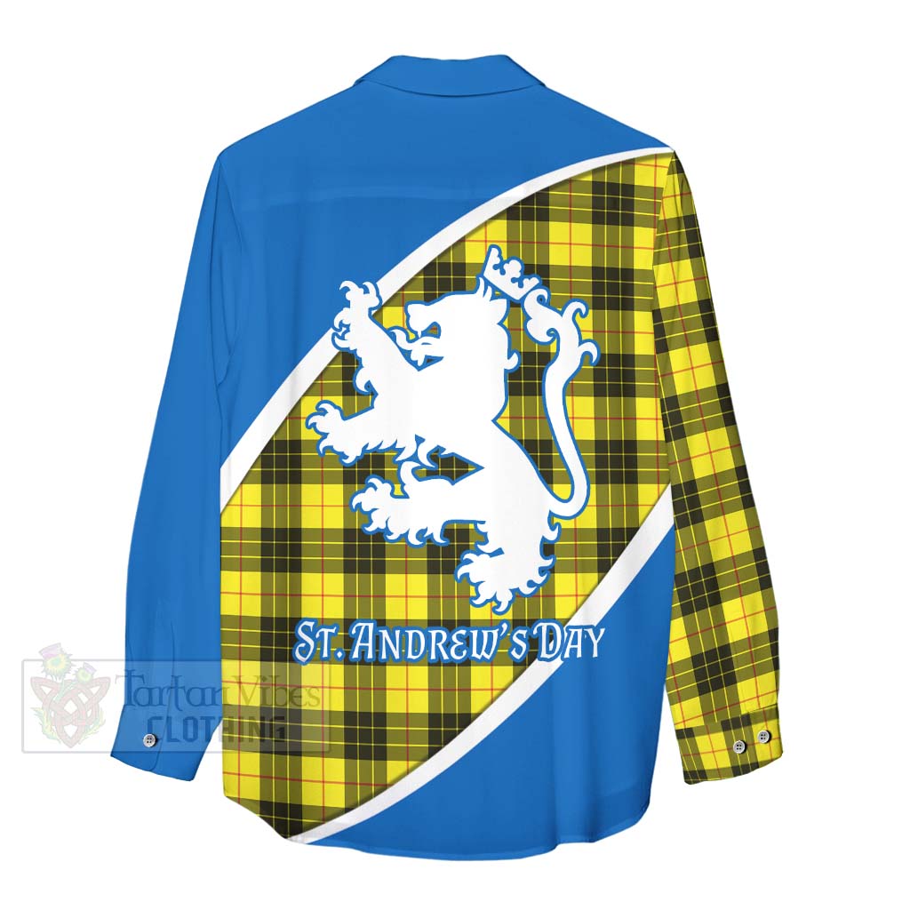 Tartan Vibes Clothing MacLeod (McLeod) Family Crest Tartan Women's Casual Shirt Celebrate Saint Andrew's Day in Style