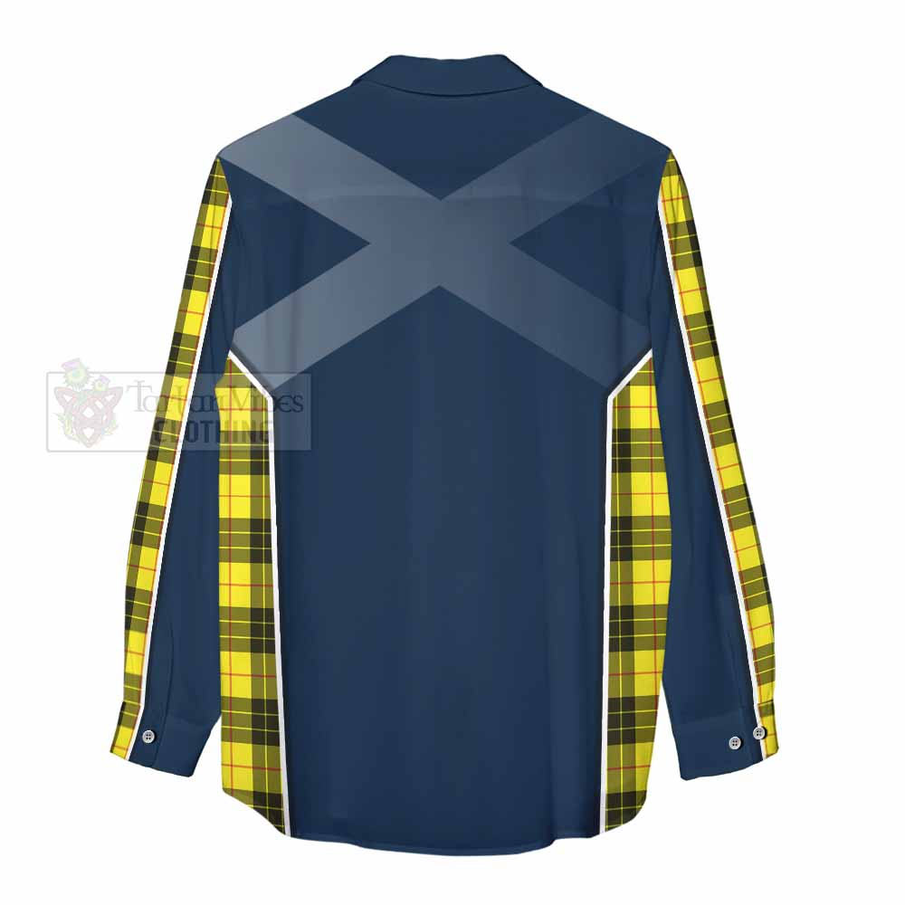 Tartan Vibes Clothing MacLeod (McLeod) Tartan Women's Casual Shirt with Family Crest and Lion Rampant Vibes Sport Style