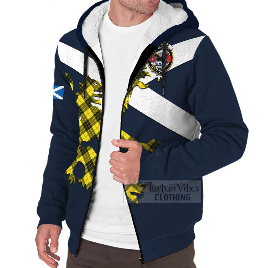 Tartan Vibes Clothing MacLeod (McLeod) Tartan Lion Rampant Sherpa Hoodie – Proudly Display Your Heritage with Alba Gu Brath and Clan Name