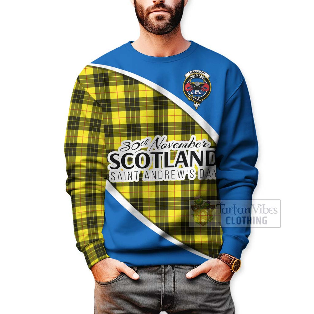 Tartan Vibes Clothing MacLeod (McLeod) Family Crest Tartan Sweatshirt Celebrate Saint Andrew's Day in Style