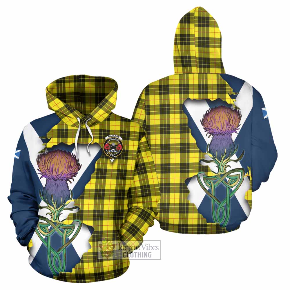 MacLeod (McLeod) Tartan Family Crest Hoodie Scottish Thistle Celtic Inspired - Tartan Vibes Clothing