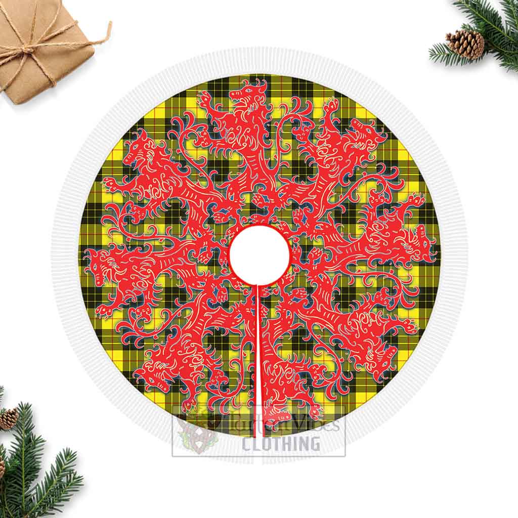 Tartan Vibes Clothing MacLeod (McLeod) Tartan Christmas Tree Skirt Lion Rampant Style