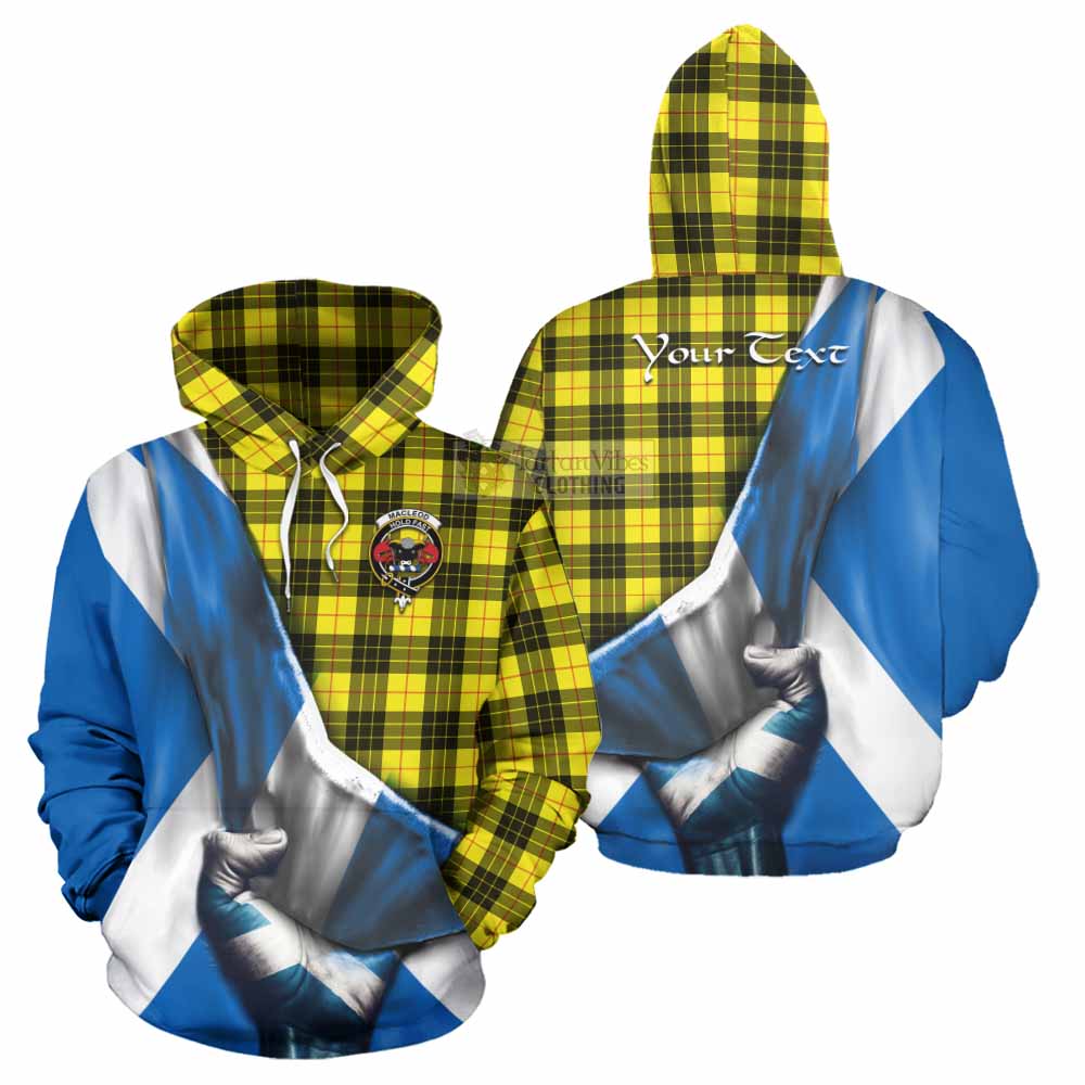 Tartan Vibes Clothing MacLeod (McLeod) Tartan Hoodie with Family Crest Scotland Patriotic Style