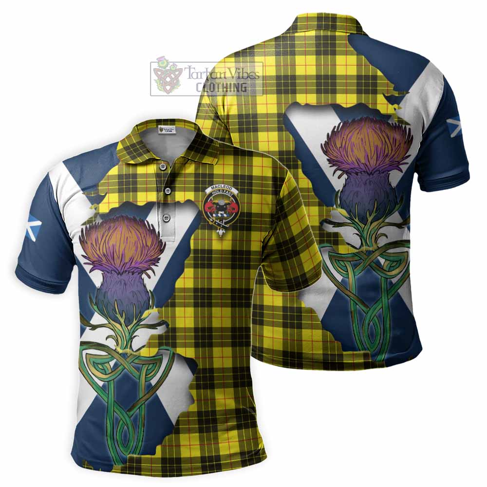 MacLeod (McLeod) Tartan Family Crest Polo Shirt Scottish Thistle Celtic Inspired - Tartan Vibes Clothing