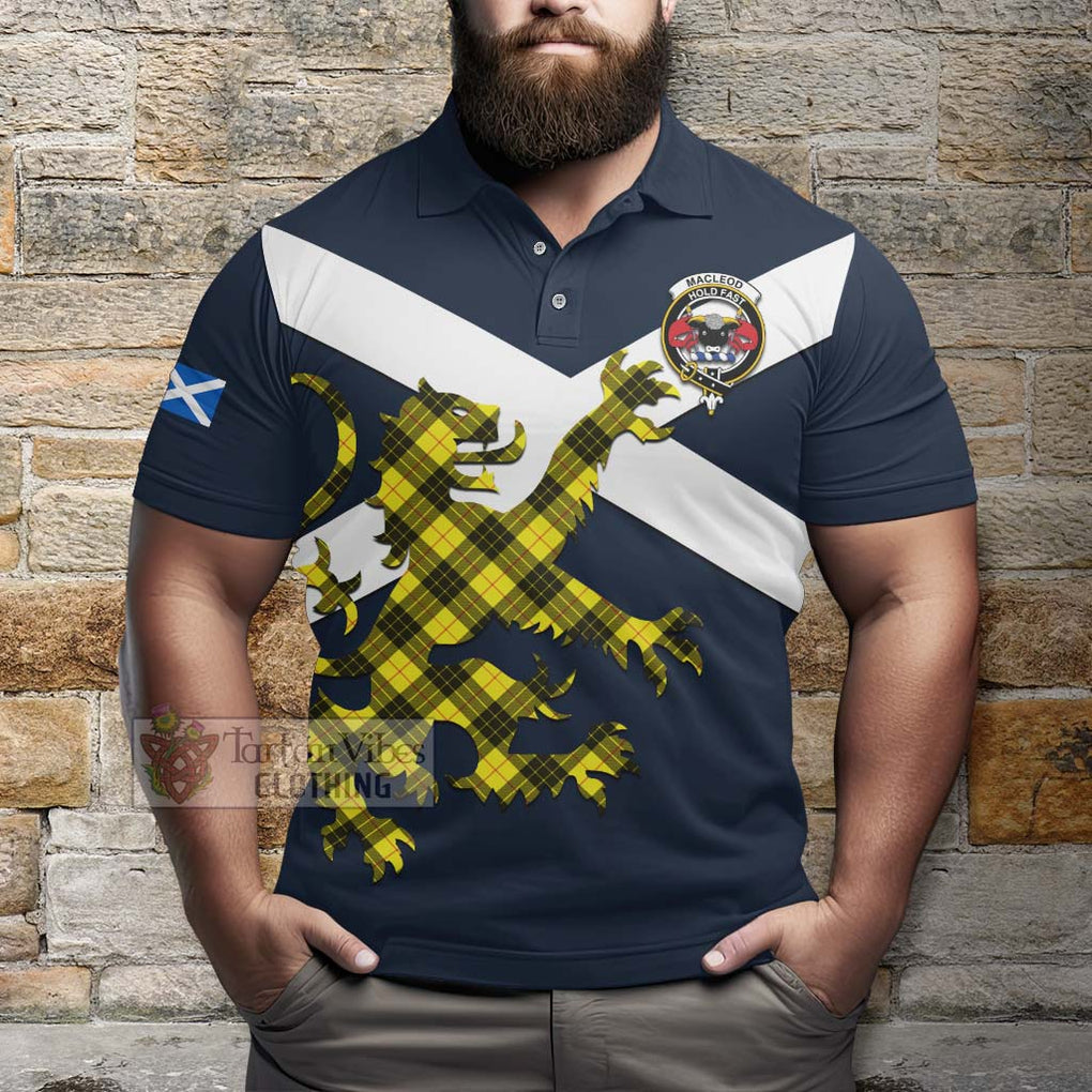 Tartan Vibes Clothing MacLeod (McLeod) Tartan Lion Rampant Polo Shirt – Proudly Display Your Heritage with Alba Gu Brath and Clan Name