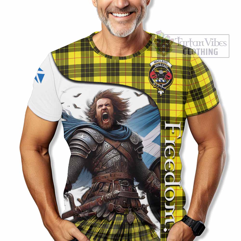 MacLeod (McLeod) Crest Tartan T-Shirt Inspired by the Freedom of Scottish Warrior