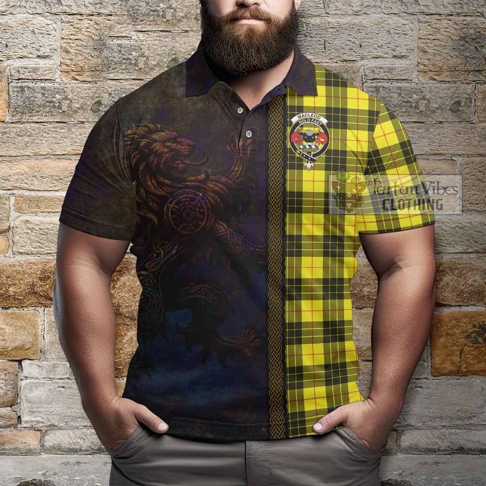 MacLeod (McLeod) Tartan Family Crest Polo Shirt Alba Gu Brath Be Brave Lion Ancient Style - Tartan Vibes Clothing