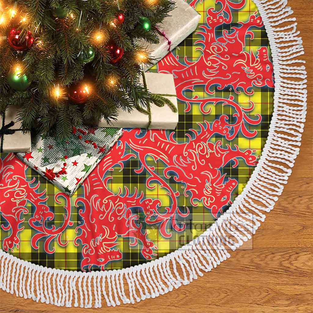 Tartan Vibes Clothing MacLeod (McLeod) Tartan Christmas Tree Skirt Lion Rampant Style